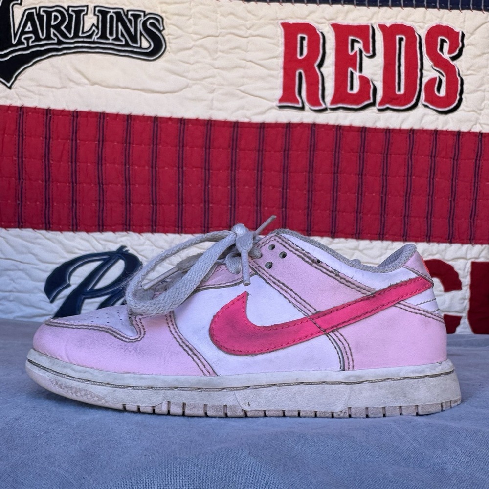 Size 12c - Nike Dunk Low Triple Pink Preschool Girls DH9756-600